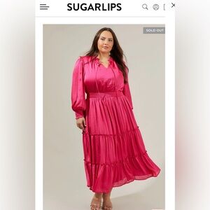Sugarlips NWT Elegant Pink Women's Dress 3X 🌸🌹🌺 N   RARE 🌹